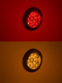 4" Round LED Truck & Trailer Lights - Clear Lens, 17 LEDs, 3-Pin Connector, Flush Mount - Brake/Turn/Tail Lights 13 4" Round LED Truck & Trailer Lights - Clear Lens, 17 LEDs, 3-Pin Connector, Flush Mount - Brake/Turn/Tail Lights -Nebo Sales Store round led truck trailer light clear lens 4inch brake turn tail on