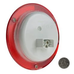 5-1/2" Round LED Truck & Trailer Lights with Reflector Flange - Stop/Turn/Tail - 24 LEDs - 3-Pin Connector - Flush Mount -Nebo Sales Store round led truck trailer light reflector flange 24 back