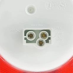 5-1/2" Round LED Truck & Trailer Lights with Reflector Flange - Stop/Turn/Tail - 24 LEDs - 3-Pin Connector - Flush Mount -Nebo Sales Store round led truck trailer light reflector flange 24 power