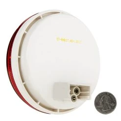 4" Round LED Truck & Trailer Lights - Red Stop/Turn/Tail Lights with Clear Lens & 3-Pin Connector - 17 LEDs - Flush Mount 13 4" Round LED Truck & Trailer Lights - Red Stop/Turn/Tail Lights with Clear Lens & 3-Pin Connector - 17 LEDs - Flush Mount -Nebo Sales Store round stop tail turn led truck lamp hb17 back