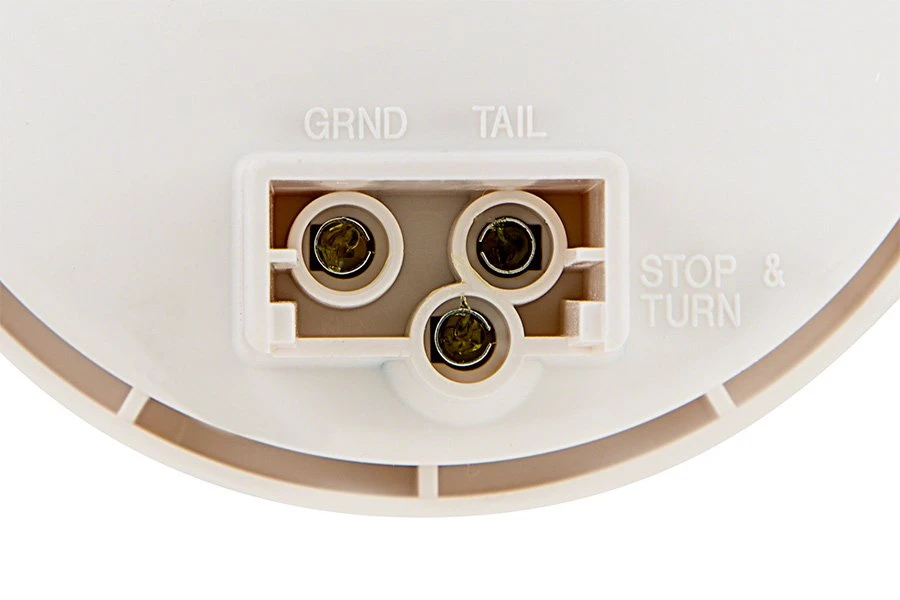 4" Round LED Truck & Trailer Lights - Red Stop/Turn/Tail Lights with Clear Lens & 3-Pin Connector - 17 LEDs - Flush Mount 6 4" Round LED Truck & Trailer Lights - Red Stop/Turn/Tail Lights with Clear Lens & 3-Pin Connector - 17 LEDs - Flush Mount - Image 6