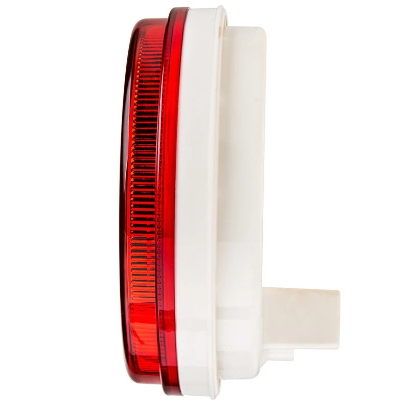 4" Round LED Truck & Trailer Lights - Red Stop/Turn/Tail Lights with Clear Lens & 3-Pin Connector - 17 LEDs - Flush Mount 4 4" Round LED Truck & Trailer Lights - Red Stop/Turn/Tail Lights with Clear Lens & 3-Pin Connector - 17 LEDs - Flush Mount - Image 4