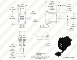 Dual USB Charger LED Rocker Switch Adapter with Blue Illumination - USB Type A Ports for Easy Installation 10 Dual USB Charger LED Rocker Switch Adapter with Blue Illumination - USB Type A Ports for Easy Installation -Nebo Sales Store rs usb2b for site