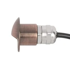 Bronze Recessed LED Step Light - 6500K Single Bulb Deck Light for Outdoor Use -Nebo Sales Store rsl xk1 bz profile 1