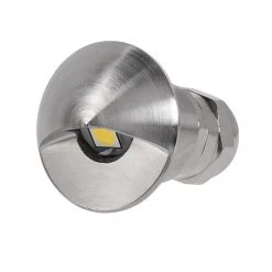 1W Recessed LED Step/Deck Light - Stainless Steel Eyelid Design - 3000K/4000K/6500K Natural White - Durable Landscape Lighting