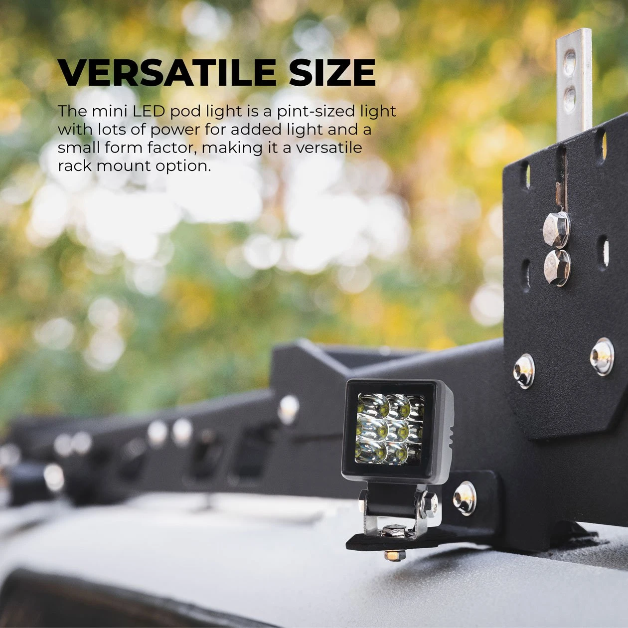 2.5" Square Mini LED Pod Light - 1,850 Lumens Spot Beam, 5700K, Single - Vehicle Lighting 5 2.5" Square Mini LED Pod Light - 1,850 Lumens Spot Beam, 5700K, Single - Vehicle Lighting - Image 5