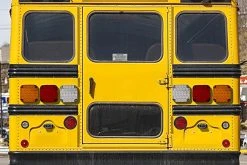 6-1/2" Square LED Truck & Trailer Lights - Stop/Turn/Tail/Reverse - 30 LEDs Surface Mount -Nebo Sales Store school bus back door led tail brake turn reverse licence plate auxilary lights