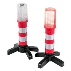 3-in-1 LED Safety Flare Kit - 2 Pack Emergency Warning Light with 3 Flash Modes - Battery Operated for Vehicles -Nebo Sales Store sf x6kit store on