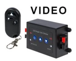 Single Color LED Dimmer with Wireless RF Remote - 8 Amps - Easy Installation -Nebo Sales Store single color led dimmer