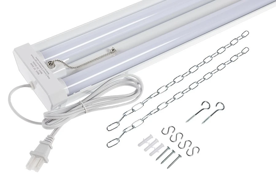 42W Linkable LED Shop Light - 4’ Garage Light with Pull Chain, 4500 Lumens, 5000K/4000K Daylight/Neutral White 5 42W Linkable LED Shop Light - 4’ Garage Light with Pull Chain, 4500 Lumens, 5000K/4000K Daylight/Neutral White - Image 5