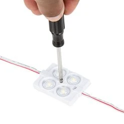 Green Single Color LED Module - 4 SMD LEDs Square Constant Current Module - 20-Pack / 80-Pack for Sign Lighting & Trade Show Booths -Nebo Sales Store smcc wx4 12v screw 1