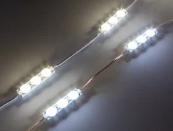 Green Single Color LED Modules - 3 SMD LEDs, 185 Lumens/Module, 100-Pack for Sign Lighting & Trade Show Booths -Nebo Sales Store smcc2 wxk3 12v side by side on