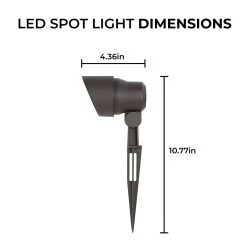 5W LED Landscape Spotlight - 240 Lumens, 25W Equivalent, 4000K/3000K - Outdoor LED Spot Light -Nebo Sales Store spl xk3w 60br dim