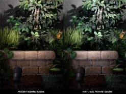 LED Landscape Lighting Expansion Kit - 4 Integrated LED Spotlights for Outdoor Gardens & Pathways -Nebo Sales Store spl xkxw 60br output comparison cct