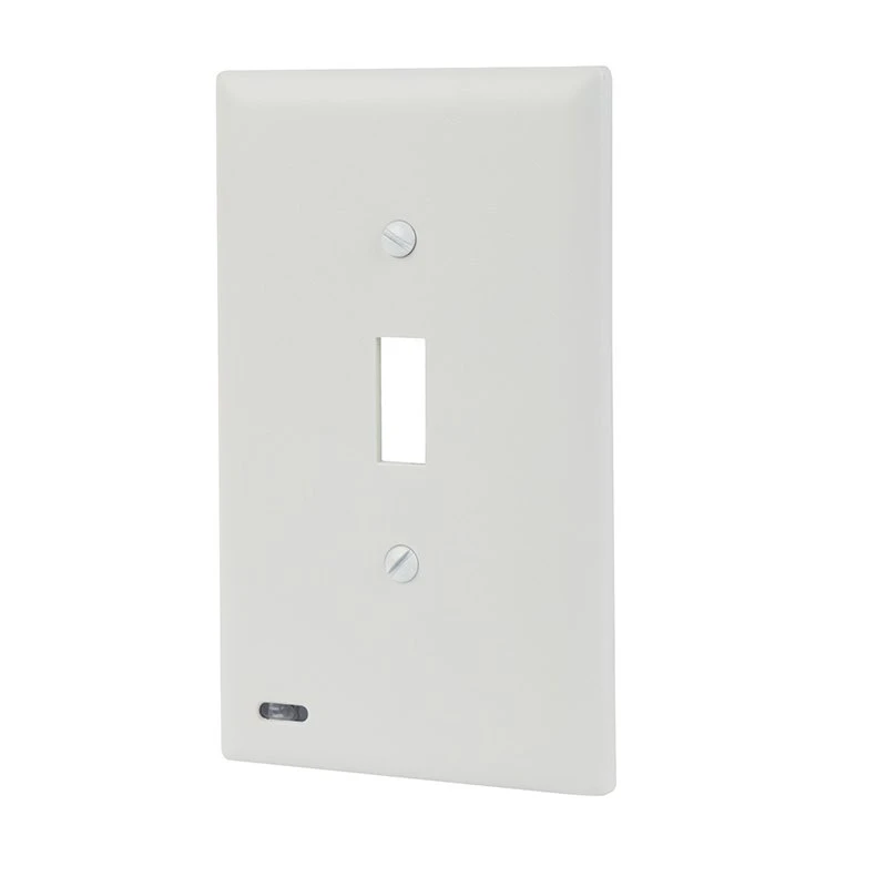 SnapPower SwitchLight Toggle Switch Cover Plate with Integrated LED Lighting - Automatic On/Off Sensor - White Finish - 4000K 1 SnapPower SwitchLight Toggle Switch Cover Plate with Integrated LED Lighting - Automatic On/Off Sensor - White Finish - 4000K