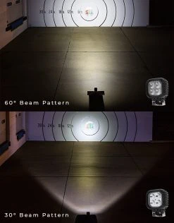40W Off-Road LED Work Light - 4,000 Lumens Driving Light for Trucks, ATVs, and SUVs 17 40W Off-Road LED Work Light - 4,000 Lumens Driving Light for Trucks, ATVs, and SUVs -Nebo Sales Store square 40 watt led work light beam pattern compare