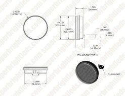 4" Round LED Trailer Backup Light - 30 Bright LEDs - White - Durable & Waterproof 19 4" Round LED Trailer Backup Light - 30 Bright LEDs - White - Durable & Waterproof -Nebo Sales Store st w30 assembly for site0