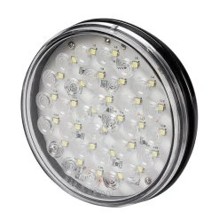 4" Round LED Trailer Backup Light - 30 Bright LEDs - White - Durable & Waterproof