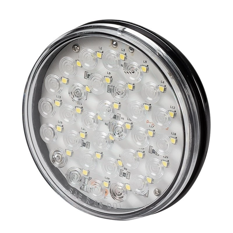 4" Round LED Trailer Backup Light - 30 Bright LEDs - White - Durable & Waterproof 1 4" Round LED Trailer Backup Light - 30 Bright LEDs - White - Durable & Waterproof