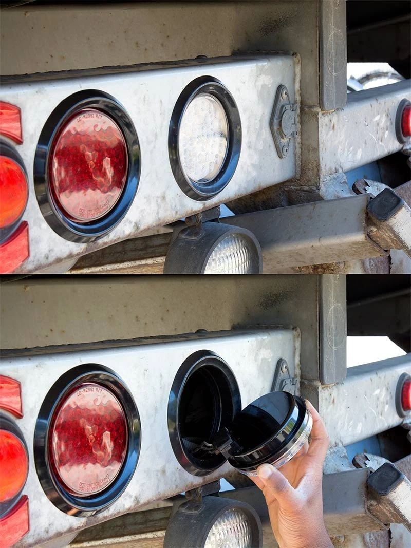 4" Round LED Trailer Backup Light - 30 Bright LEDs - White - Durable & Waterproof 8 4" Round LED Trailer Backup Light - 30 Bright LEDs - White - Durable & Waterproof - Image 8