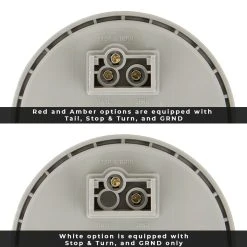 4" Round LED Truck & Trailer Lights - Stop/Turn/Tail Flush Mount - 12 LEDs - White 14 4" Round LED Truck & Trailer Lights - Stop/Turn/Tail Flush Mount - 12 LEDs - White -Nebo Sales Store st x10 back plug update