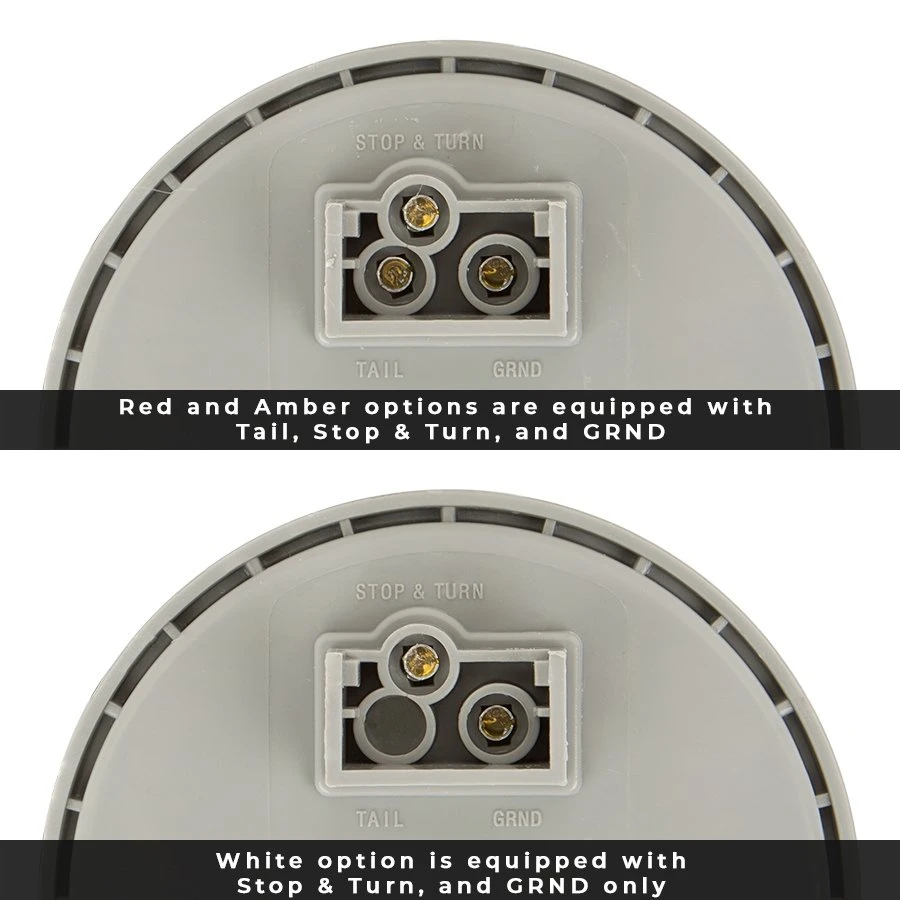 4" Round LED Truck & Trailer Lights - Stop/Turn/Tail Flush Mount - 12 LEDs - White 5 4" Round LED Truck & Trailer Lights - Stop/Turn/Tail Flush Mount - 12 LEDs - White - Image 5