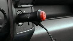 4-1/2" Amber LED Strobe Light Beacon - Magnetic Mount, 12V Adapter, Triple Flash Pattern for Vehicles -Nebo Sales Store stb a45 mbc singleswitch0