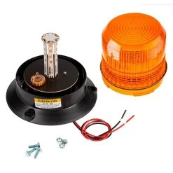 4-3/4" Amber LED Strobe Light Beacon - Double Flash Pattern - Heavy-Duty Vehicle Lighting -Nebo Sales Store stb a45 v2 open