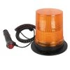 5-1/2" Amber LED Strobe Light Beacon - Magnetic Mount, 12V, 3 Flash Patterns for Vehicles & Construction