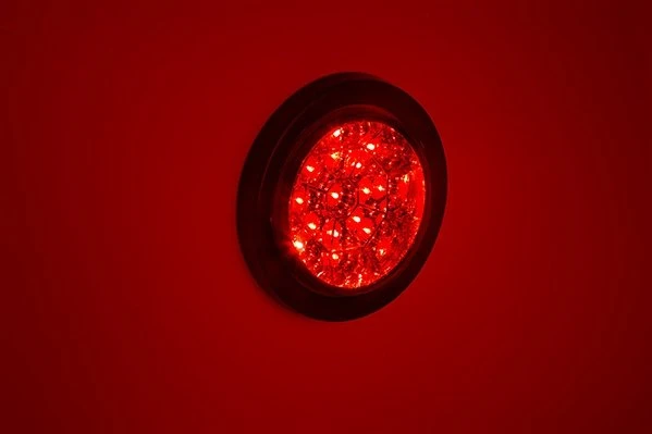 4" Round LED Trailer Tail Light - Stop, Turn, Tail - 17 LEDs, Clear Lens - Durable & Bright 6 4" Round LED Trailer Tail Light - Stop, Turn, Tail - 17 LEDs, Clear Lens - Durable & Bright - Image 6