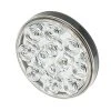 4" Round LED Truck & Trailer Lights - Clear Lens, Stop/Turn/Tail, 12 LEDs, 3-Pin Connector, Flush Mount