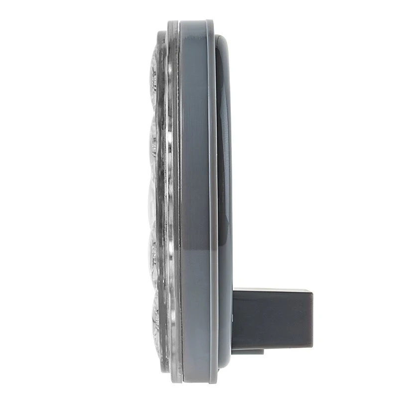 4" Round LED Truck & Trailer Lights - Clear Lens, Stop/Turn/Tail, 12 LEDs, 3-Pin Connector, Flush Mount 3 4" Round LED Truck & Trailer Lights - Clear Lens, Stop/Turn/Tail, 12 LEDs, 3-Pin Connector, Flush Mount - Image 3