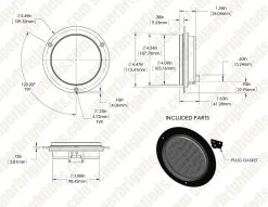 5-1/2" Round LED Trailer Backup Light with Flange - 30 LEDs - White - Durable & Bright Reverse Light -Nebo Sales Store stf w30 assembly for site