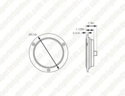 Optronics GloLight LED Trailer Tail Light - 21 LEDs, Submersible, Clear Lens, Stop/Turn/Tail Function -Nebo Sales Store stl101rcfmb
