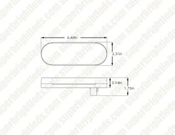 Optronics GloLight LED Trailer Tail Light - 22 LEDs, Submersible, Stop/Tail/Turn, Clear/Red Lens -Nebo Sales Store stl111rbp 1 2