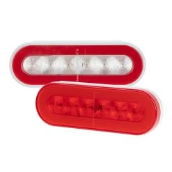Optronics GloLight LED Trailer Tail Light - 22 LEDs, Submersible, Stop/Tail/Turn, Clear/Red Lens