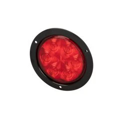 Optronics LED Trailer Tail Light - Submersible, 7 LEDs, Round, Red - Durable Signal Lighting for Trucks & Trailers