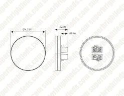 Optronics Fusion LED Combination Tail Light - Submersible, 4 Function, 12 Diodes, Red & Clear Lens -Nebo Sales Store stl201xrbp 1