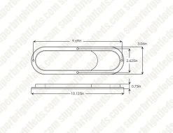 Optronics Fusion LED Trailer Tail Light - 4 Functions, Submersible, 14 LEDs, Red/Clear Lens -Nebo Sales Store stl68rbp 1