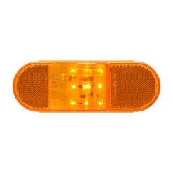 Optronics Mid-Ship Turn Signal & Side Marker LED Light - 9 LEDs, Amber, Submersible - Commercial Truck & Trailer Lighting -Nebo Sales Store stl75ab lit
