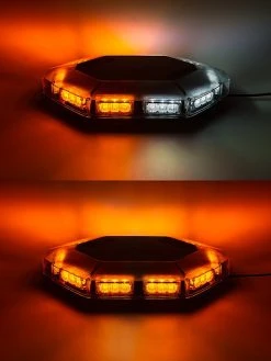 Mini Emergency LED Light Bar - Magnetic Mount, 12V Plug, 360° Amber/White with Toggle Switch -Nebo Sales Store stmb a30 on on