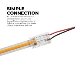White LED COB Strip Light Kit with Wireless RF Remote - 6500K, Under Cabinet Lighting for Residential Use 15 White LED COB Strip Light Kit with Wireless RF Remote - 6500K, Under Cabinet Lighting for Residential Use -Nebo Sales Store stn 1 cob r1 simple connection 1