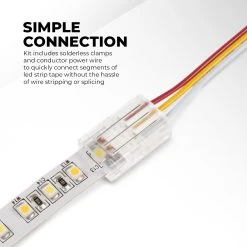 Tunable White LED Strip Light Kit - 5m Adjustable Color Temperature LED Tape Light with Wireless RF Remote - Under Cabinet Lighting -Nebo Sales Store stn 1 tw r1 simple connection 2
