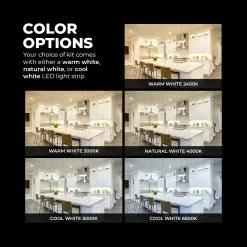 5m White LED Strip Lighting Kit - Under Cabinet LED Tape Light with Wireless RF Controller - 150 Lm/ft - Cool White 6500K 17 5m White LED Strip Lighting Kit - Under Cabinet LED Tape Light with Wireless RF Controller - 150 Lm/ft - Cool White 6500K -Nebo Sales Store stn 1 uc r1 color options