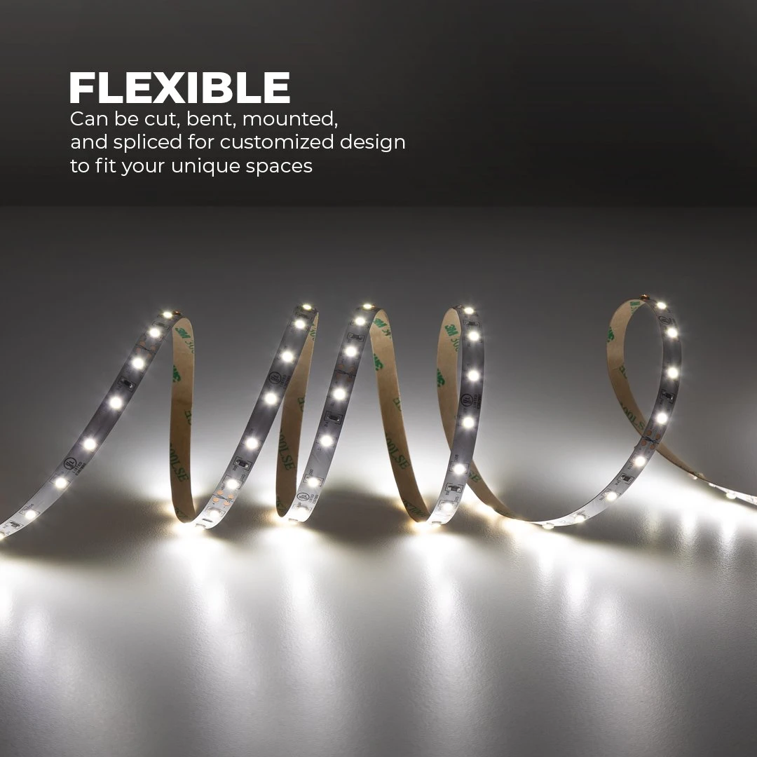 5m White LED Strip Lighting Kit - Under Cabinet LED Tape Light with Wireless RF Controller - 150 Lm/ft - Cool White 6500K 3 5m White LED Strip Lighting Kit - Under Cabinet LED Tape Light with Wireless RF Controller - 150 Lm/ft - Cool White 6500K - Image 3