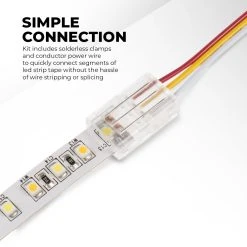 Tunable White LED Strip Light Kit - 5m Bluetooth Smart App Control - Under Cabinet Lighting -Nebo Sales Store stn 2 tw r1 simple connection 2