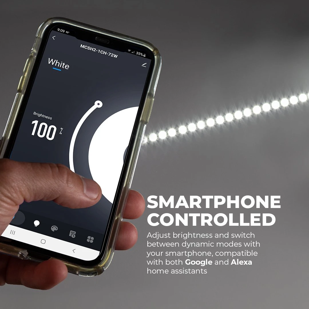 5m Smart LED Strip Lighting Kit - Alexa & Google Assistant Compatible, WiFi/Bluetooth Control - Under Cabinet Lighting 4 5m Smart LED Strip Lighting Kit - Alexa & Google Assistant Compatible, WiFi/Bluetooth Control - Under Cabinet Lighting - Image 4