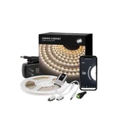 5m Smart LED Strip Lighting Kit - Alexa & Google Assistant Compatible, WiFi/Bluetooth Control - Under Cabinet Lighting