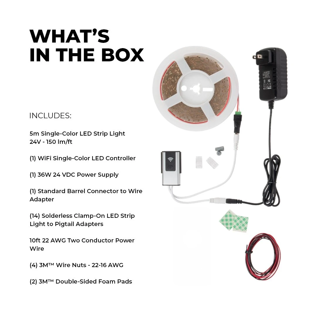 5m Smart LED Strip Lighting Kit - Alexa & Google Assistant Compatible, WiFi/Bluetooth Control - Under Cabinet Lighting 6 5m Smart LED Strip Lighting Kit - Alexa & Google Assistant Compatible, WiFi/Bluetooth Control - Under Cabinet Lighting - Image 6