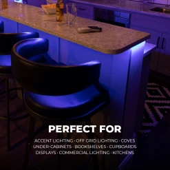 RGBW LED Strip Kit - 5m Color Changing + White LED Tape Light with Wireless RF Remote - Under Cabinet Lighting -Nebo Sales Store stn 3 uc r1 perfect for